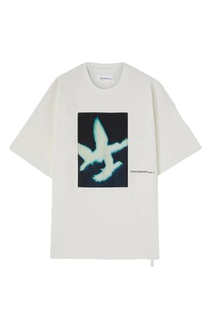 T-shirt in cotone bianco OAMC PEACEMAKER | PCM1OT02FJE002002